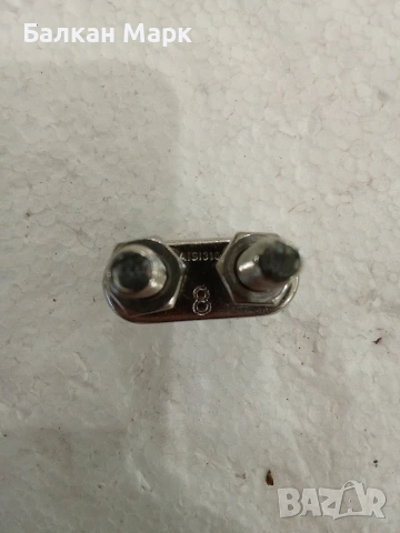 Жабка,Скоба за въже 8мм - Неръждаема стомана AISI 316 (A4) - Лот 10бр., снимка 2 - Водни спортове - 53681237