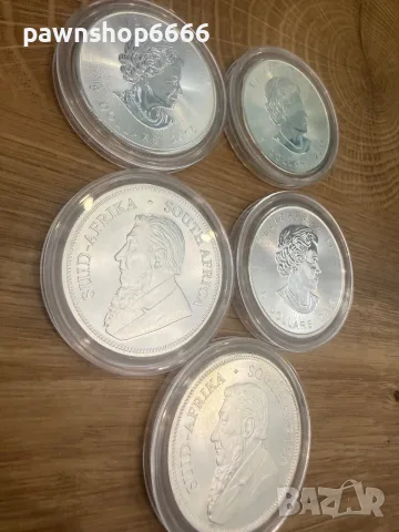 Лот инвестиционни сребърни монети по 1oz 9999 , снимка 10 - Нумизматика и бонистика - 55835045
