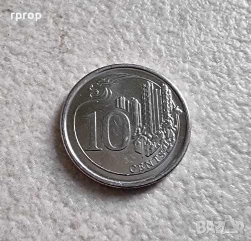 Монети. Сингапур. 10 и 10 цента . 1969 и 2013 година., снимка 3 - Нумизматика и бонистика - 36857233