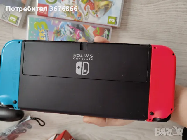 Конзола Nintendo switch oled с подаръци , снимка 12 - Nintendo конзоли - 48259132