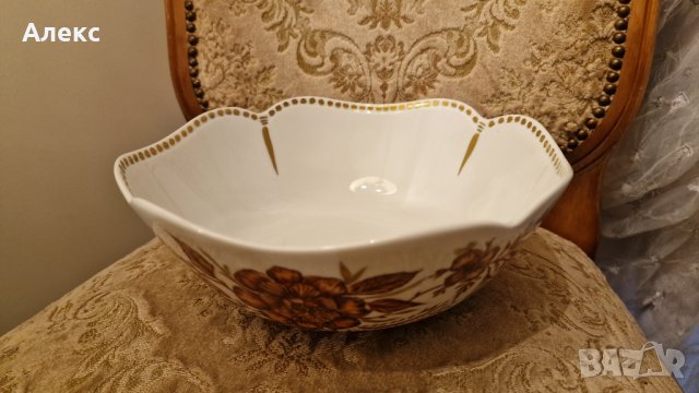 Tirschenreuth– Авторска голяма купа за салата, подписана 1985г, снимка 8 - Прибори за хранене, готвене и сервиране - 40957339