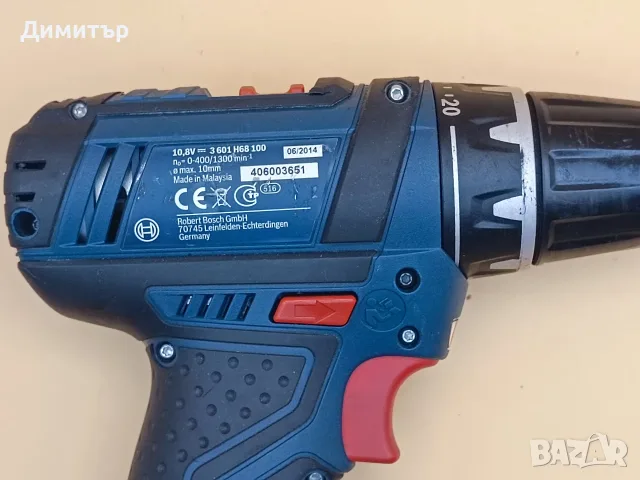 Bosch GSR 10.8-2-LI тяло на винтоверт, снимка 3 - Винтоверти - 56202461