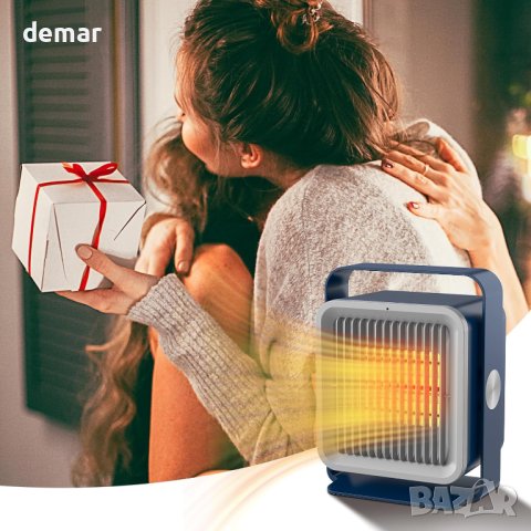 Персонален нагревател със защита от прегряване, 2 скорости, (син), снимка 6 - Други - 42692937