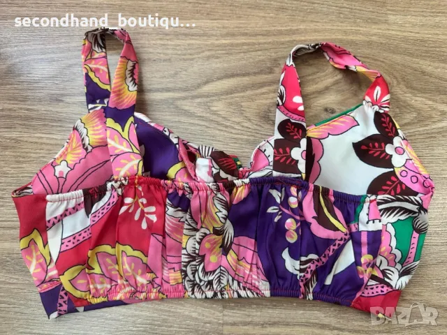 Комплект от дънки и флорален топ с подплънки !, снимка 7 - Комплекти - 50334369