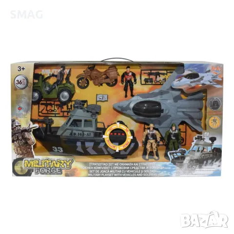 Военен комплект с превозни средства и войници със светлина и звук - 36 бр. S_1218467, снимка 2 - Други - 48042462