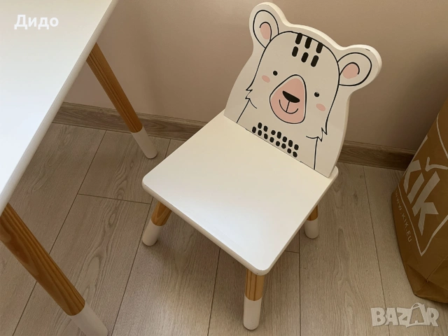 Детска маса с два стола, снимка 5 - Мебели за детската стая - 53148063