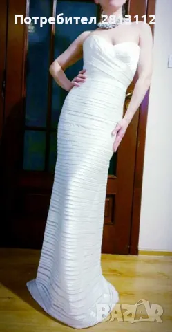 BCBGMaxAzria Нова дизайнерска сватбена/вечерна/официална рокля XXS., снимка 2 - Сватбени рокли - 47385157