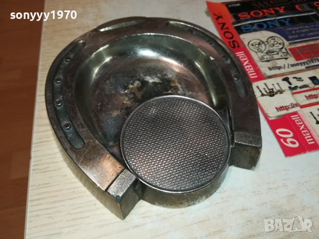 ПОДКОВА-МЕТАЛЕН ПЕПЕЛНИК ОТ ФРАНЦИЯ 0610251519, снимка 5 - Антикварни и старинни предмети - 51962567