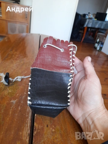 Стара кожена кесия #4, снимка 4 - Други ценни предмети - 53801897