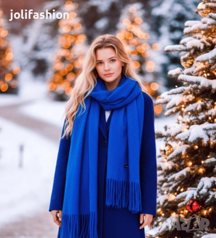 Кашмирени шалове за зимата, снимка 10 - Шалове - 31237077