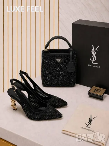 Prada ⚜️ Yves Saint Laurent ⚜️Дамски Сандали , снимка 4 - Сандали - 55801425