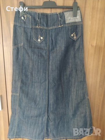 НАМАЛЕНА Дамска дънкова пола Franco Ferucci , снимка 2 - Поли - 40163679