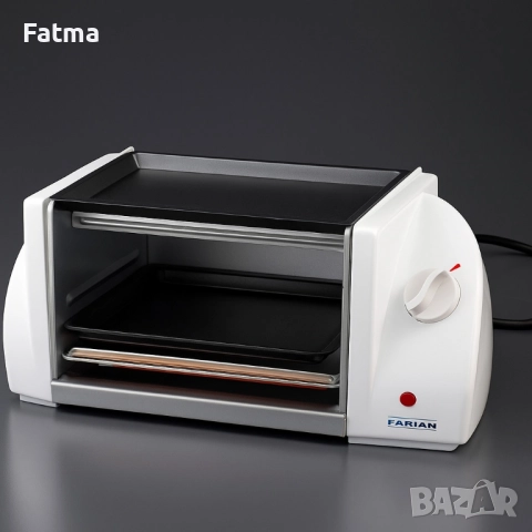 Компактен електрически грил Arian – бързо и равномерно печене, снимка 4 - Тостери - 51471897