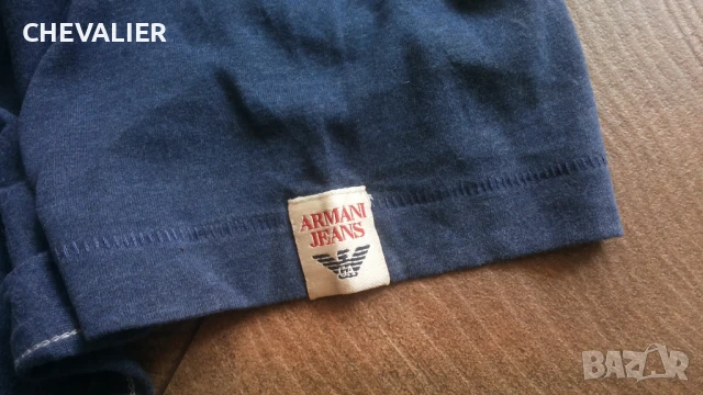 ARMANI JEANS Slim T-Shirt Original Размер M мъжка оригинална тениска 24-67, снимка 7 - Тениски - 50647969