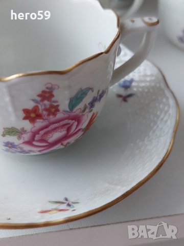 Порцеланов сервиз за кафе фирма Херенд''Herend Queen Victoria Porcelain Coffee'', снимка 10 - Сервизи - 41386690