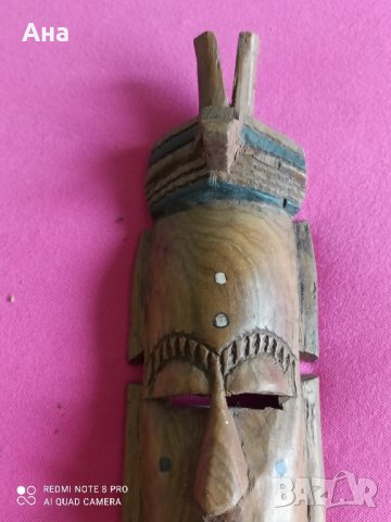 африканска дървена маска , снимка 1