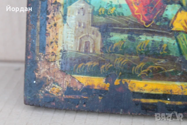 Стара Гръцка икона , снимка 7 - Икони - 50917991