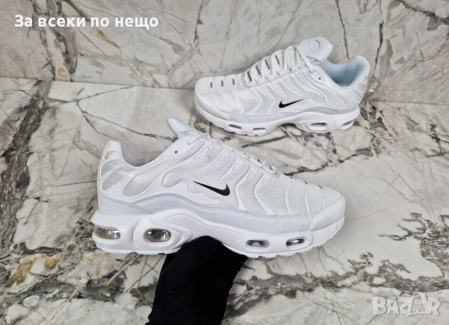 Nike Мъжки Бели Маратонки👟Мъжки Спортни Обувки В Бял Цвят Найк Код P666