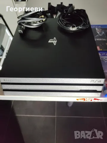 Sony PlayStation 4 Pro + 2 Dualshock + 4 игри, снимка 4 - PlayStation конзоли - 56381326