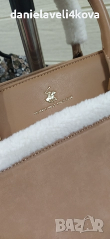Дамска чанта Beverly Hills Polo Club КАМЕЛ, снимка 3 - Чанти - 52504938