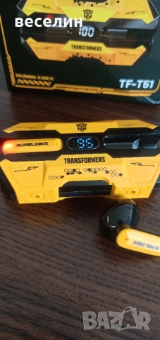 TRANSFORMERS TF-T51 безжични слушалки с шумопотискане, висококапацитетна батерия, снимка 4 - Bluetooth слушалки - 53709450