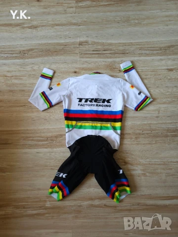 Оригинален мъжки вело гащеризон Santini Trek Factory Racing World Champion, снимка 3 - Други - 50562722
