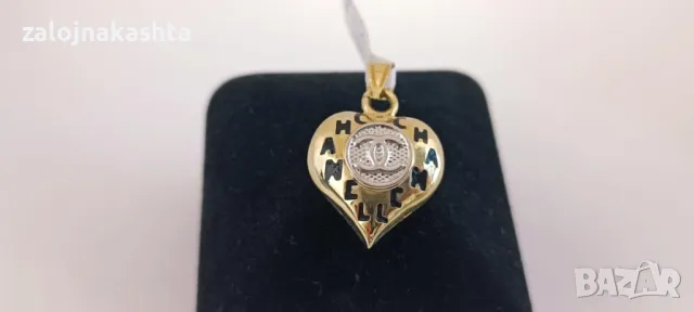 Златна висулка сърце-2,80гр/14кр