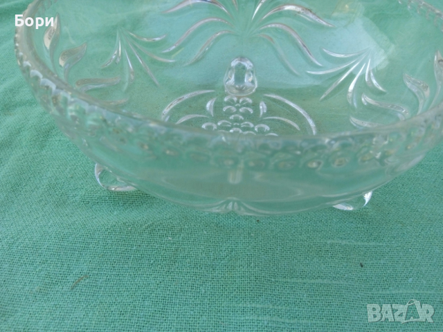 Стара кристална купа, снимка 4 - Аксесоари за кухня - 36224434