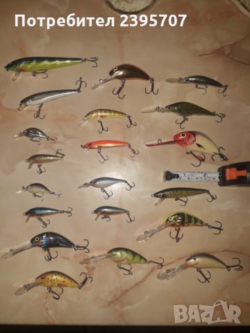 Комплект воблери за пъстърва, кефал и костур и др, снимка 2 - Такъми - 34243054