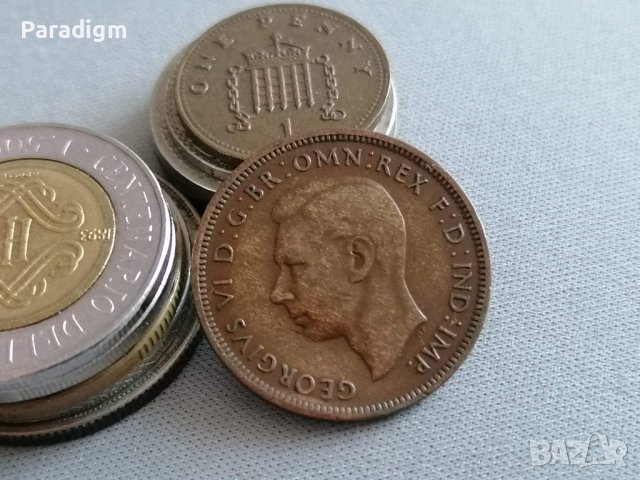 Монета - Великобритания - 1/2 (половин) пени | 1947г., снимка 2 - Нумизматика и бонистика - 39104354