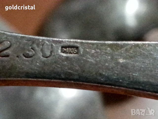 Руски лъжички позлатени мнц, снимка 3 - Антикварни и старинни предмети - 40552006