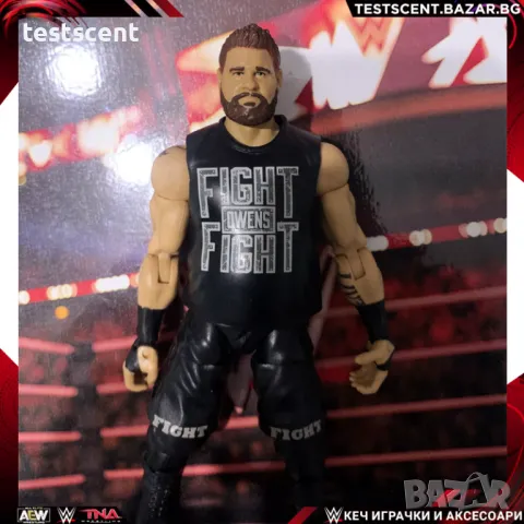 Екшън фигура WWE Kevin Owens Кевин оуенс fight Elite series mattel figure играчка, снимка 1 - Колекции - 48503899