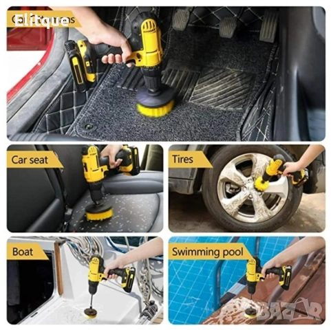 Комплект 3 почистващи четки за винтоверт 150, снимка 7 - Други стоки за дома - 52862428