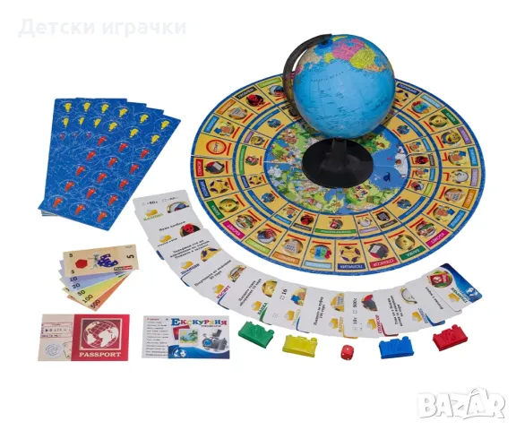 Настолна игра Околосветско пътешествие 2, образователна игра, за 8+ години , снимка 3 - Образователни игри - 48351306