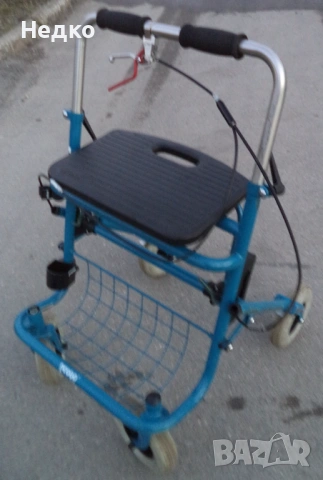 Проходилка сгъваема с една спирачка, снимка 3 - Ролатори - 53671430