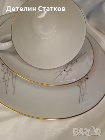 Порцеланов троен сет Rosenthal OLIMPIAи захарничка, снимка 6 - Сервизи - 52031812