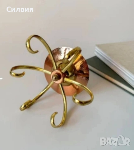 ВИНТИДЖ свещник в стил Ар Нуво , снимка 5 - Декорация за дома - 53869431