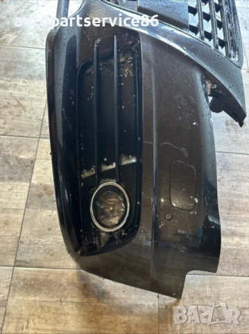 Предна броня черна S-line за Audi A4 B8, 1.8 TFSI, оригинална част, 2008 г., снимка 3 - Части - 53529791