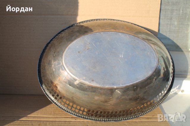 Посребрена фруктиера , снимка 8 - Антикварни и старинни предмети - 44420816