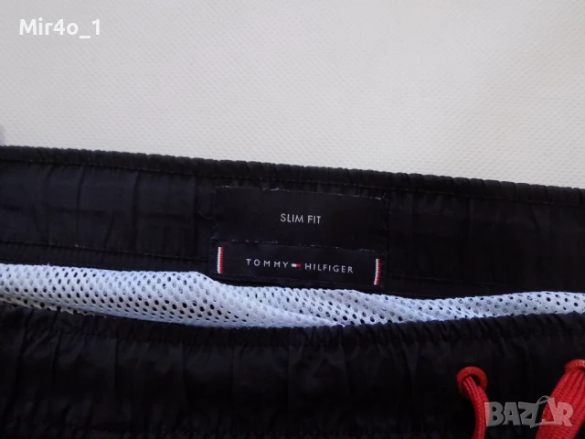 Къси панталони tommy hilfiger шорти гащета бански плажни екип оригинал мъжки черни L, снимка 10 - Спортни дрехи, екипи - 50787330