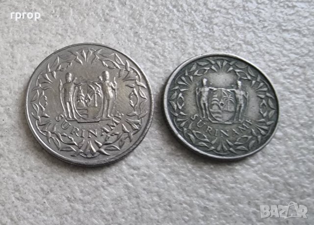 Монети. Суринам . 25 и 100 цента. 1976, 1989 година . 2 бр, снимка 5 - Нумизматика и бонистика - 42425227
