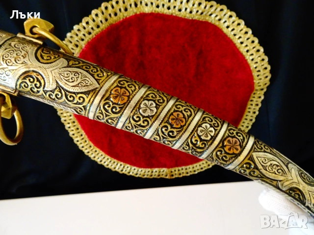 Ханджар,кама с ножница,маркировка на майстора. , снимка 4 - Антикварни и старинни предмети - 51800630