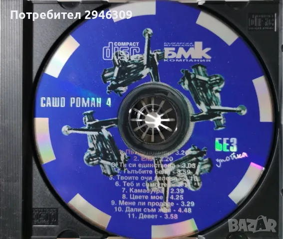 Сашо Роман - Без упойка(1998), снимка 3 - CD дискове - 48474320