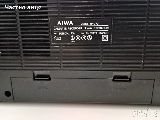 ПРОМОЦИЯ! ОРИГИНАЛЕН Запазен касетофон с диктофон AIWA TP-770, снимка 6 - Радиокасетофони, транзистори - 52934281