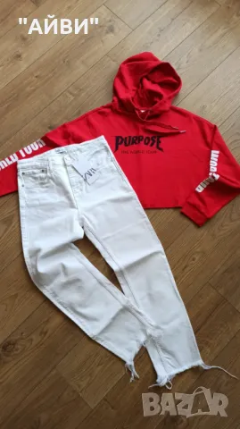 ZARA Нови дамски дънки и суитчър