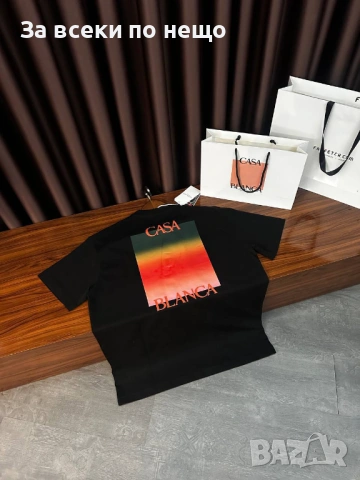 Casa Blanca Мъжка Черна Тениска👕Мъжка Блуза С Къс Ръкав В Черен Цвят Код Mens P.108