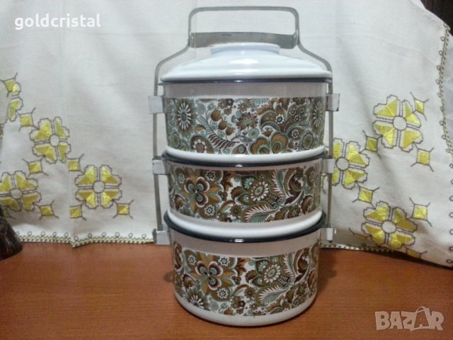 Емайлиран съд шарка кашмир 