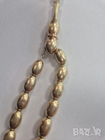 Златна броеница 21.28гр, снимка 3 - Колиета, медальони, синджири - 52051421