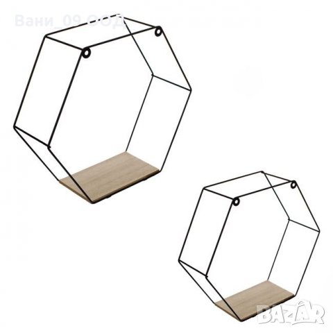 Сет 2 броя етажерки за стена, снимка 3 - Етажерки - 34430554