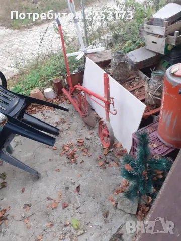 Стар железен плуг, снимка 5 - Антикварни и старинни предмети - 47791085